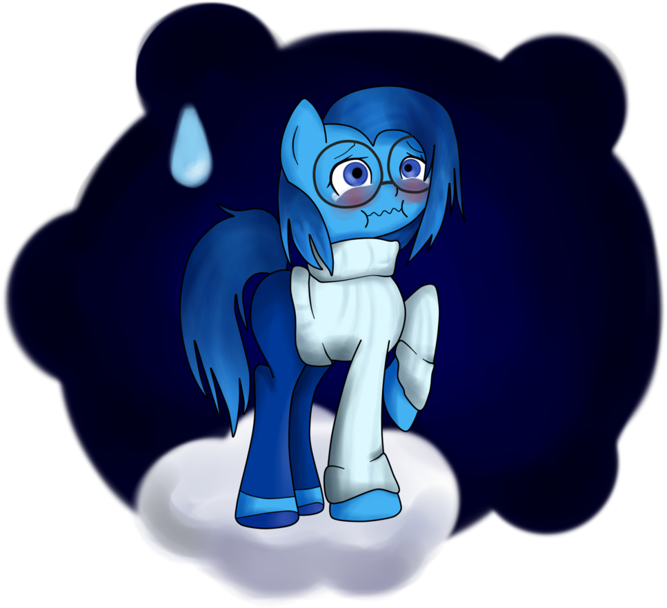 Yuumi-sempai, Blushing, Glasses, Inside Out, Pixar, - Cartoon (1024x893), Png Download