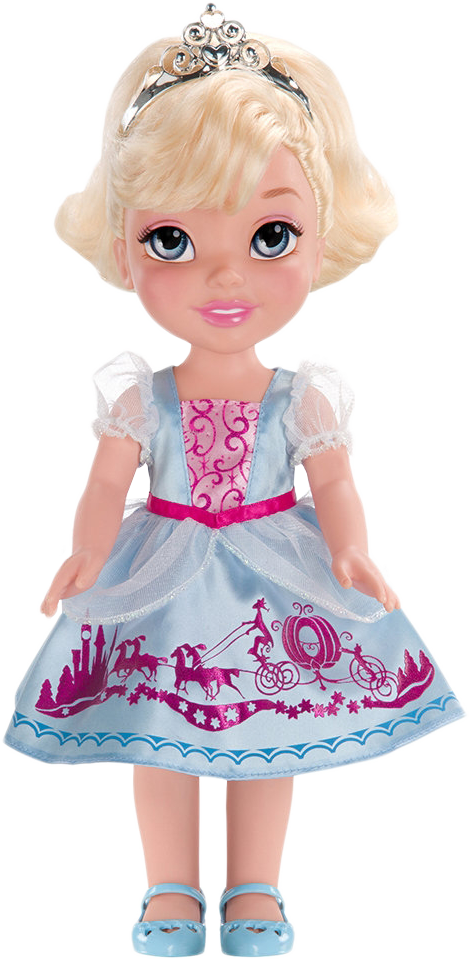 Disney - Disney Princess Cinderella Toddler Doll (470x961), Png Download