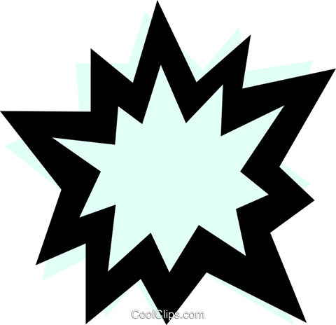 Word Balloons Royalty Free Vector Clip Art Illustration - Balão De Texto Explosão Png (480x464), Png Download