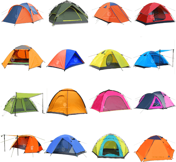 Tent Clipart Dome Tent - All Types Of Tents (600x600), Png Download
