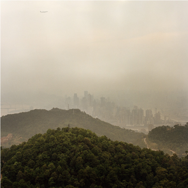 From A Vantage Point On Top Of Nanshan, The Green Hillsides - Chongqing (940x627), Png Download