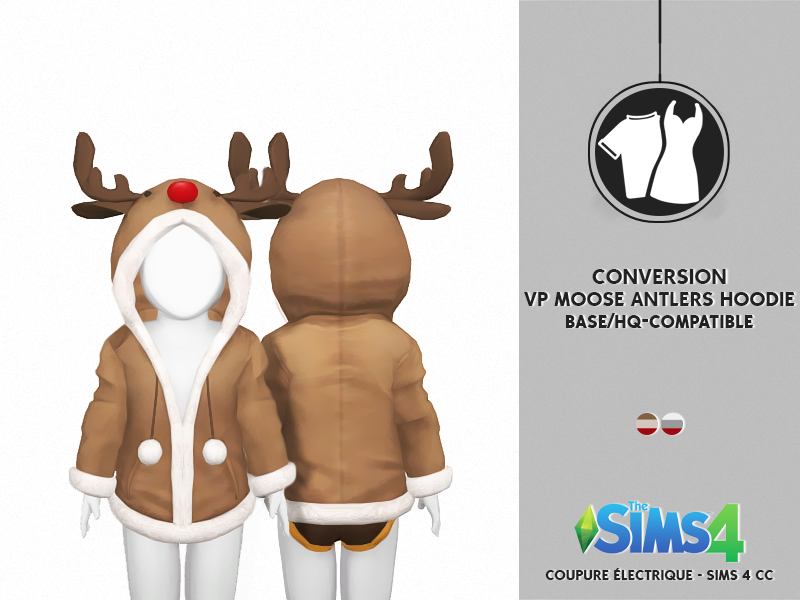 Venus Princess Moose Antlers Hoodie - Sims 4 (800x600), Png Download