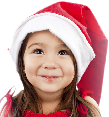 Kid Christmas Png (425x458), Png Download
