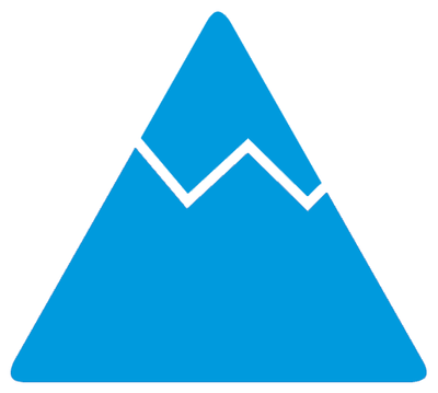 Mountain Color - Triangle Rounded Corners Png (400x359), Png Download