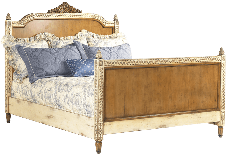French Heritage Lilles Wood Panel Queen Bed Vouray - French Heritage Lilles Panel Bed Finish: Natural (800x800), Png Download