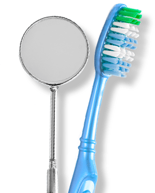 Dental Tools - White Teeth Dental Mirror (319x395), Png Download
