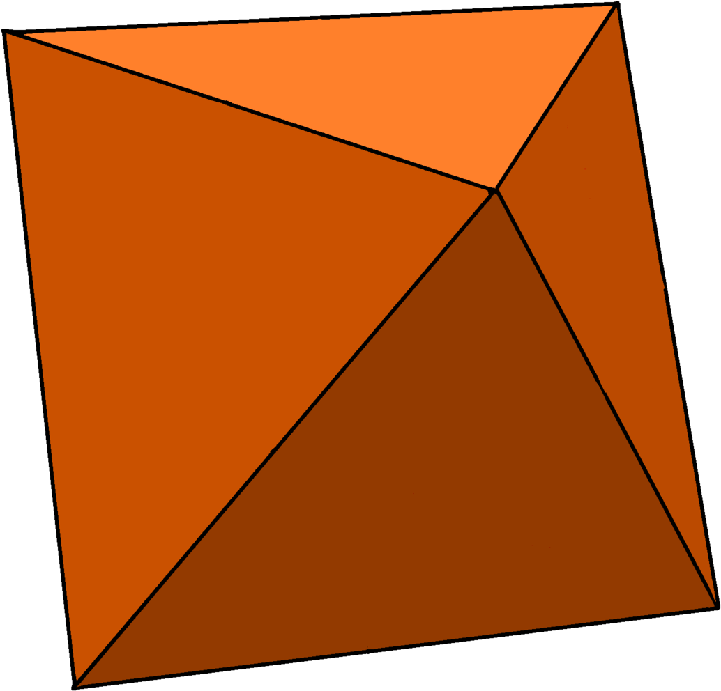 Octahedron Orange - Octahedron (1045x1024), Png Download