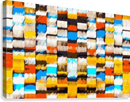 Square Pattern Graffiti Abstract In Yellow Brown Red - Square Pattern Graffiti Abstract In Yellow Brown R... (429x339), Png Download