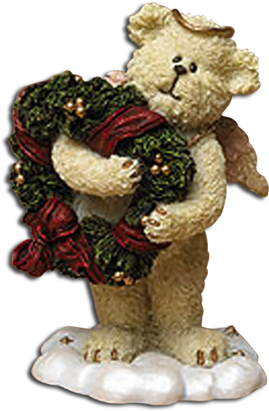Lil Wing Christmas Bear Merrie Angel Boyds Bears Collection - 2nd Edition Boyds Lil Wings Merrie Angel Bear With (405x610), Png Download