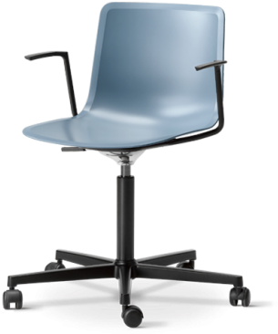 Blue Office Chair With Arms Oak Office Chair Home Office - Fredericia Furniture Pato Office Chair Chrome By Welling (936x519), Png Download
