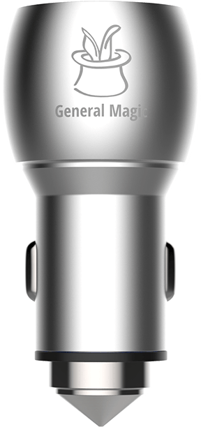 High Power Aluminum Dual Usb Car Charger - Car (750x750), Png Download