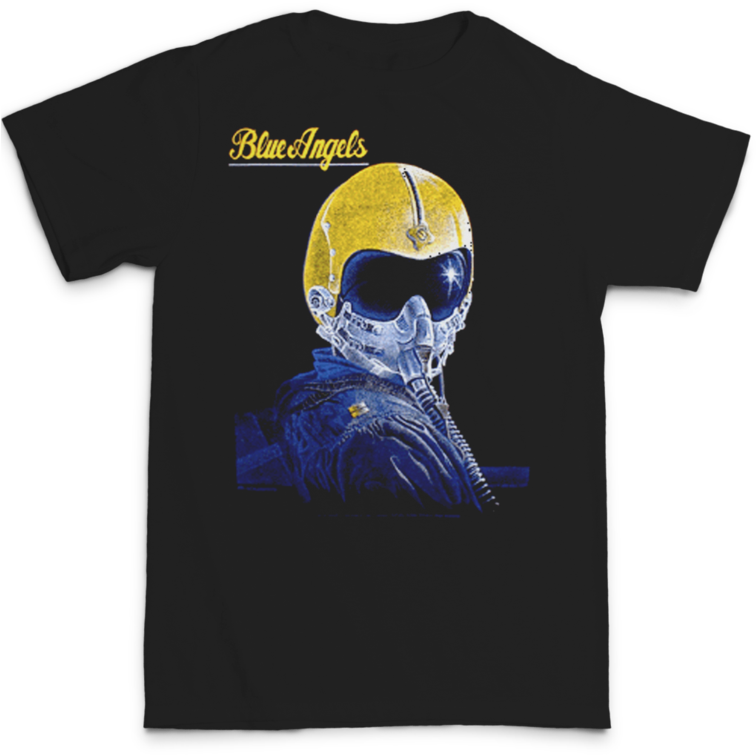 Blue Angels Helmet Head Tee - Blue Angels (756x800), Png Download