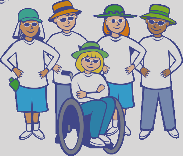 Person With Disability Clipart (600x513), Png Download