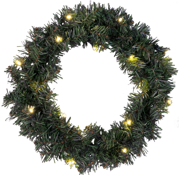 Wreath Alaska - Alaska Julkrans Led 38cm - Star Trading (600x600), Png Download