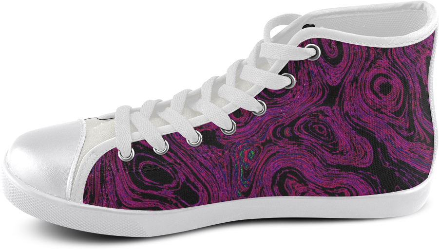 Blood Hot Pink Fire Stone I High Top Canvas Shoes For - G Eazy Custom Shoes (1000x1000), Png Download