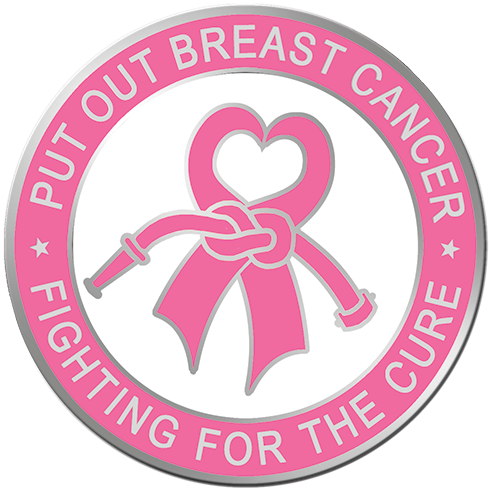 Pink Fire Breast Cancer Awareness Seal - Law Enforcement Breast Cancer (500x500), Png Download