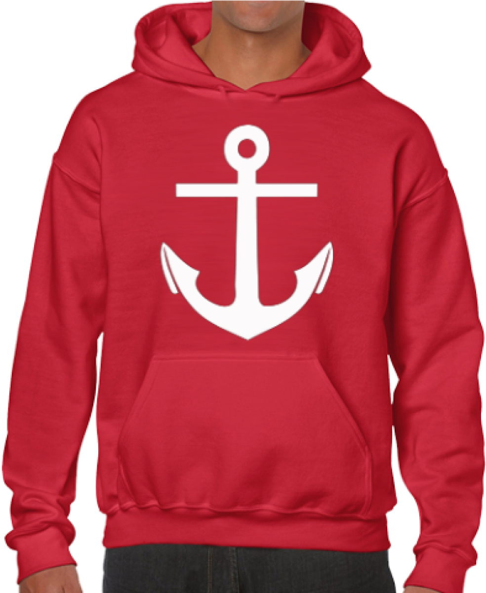 Color - Red - Gildan Gildan Adult Hooded Sweatshirt (1200x1200), Png Download