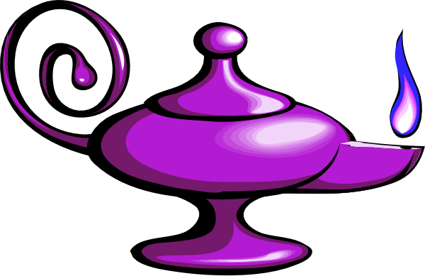Clipart Aladdins Lamp Clipart Collection Magic Lamp - Art Of Wishing [book] (600x389), Png Download