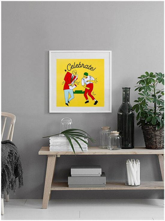 10-1485359380 - Botanical Landscape Framed Art Print Frame Art Wall (1024x768), Png Download