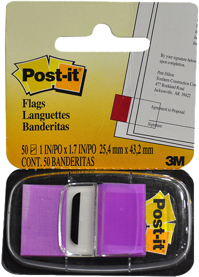 Post-it Sign Here Printed Flags, Removable, Self-adhesive, (700x700), Png Download