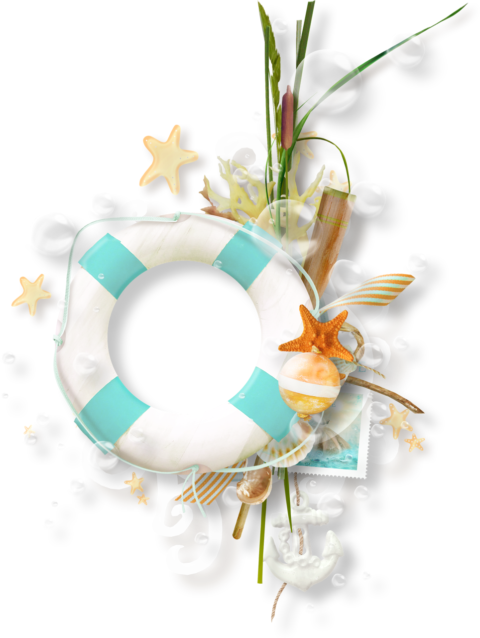 Mis Laminas Para Decoupage Tropical Frames, Foto Frame, - Sea Frames Oval Png (964x1280), Png Download