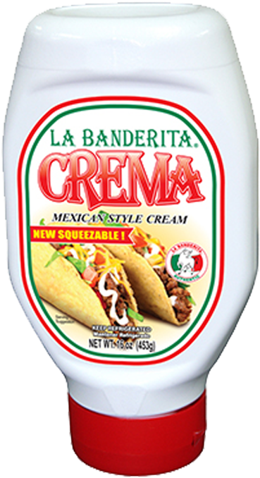 La Banderita Ole Cre - Verole Crema Mexican Style Cream, 16 Oz (712x882), Png Download