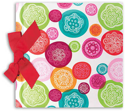 Libro Firmas Círculos De Color - Funky Circles Monogrammed Double Sided Hardboard Clipboard (600x400), Png Download
