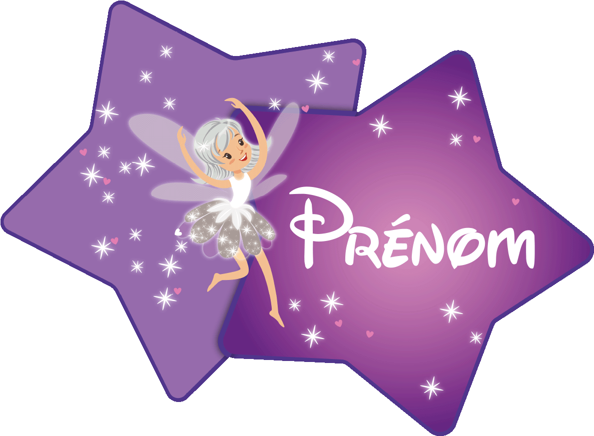 Sticker Prenom Personnalisable Fee Blanche Ambiance - Ex Disney Princess Embroidered Snapback Hat (1200x1200), Png Download