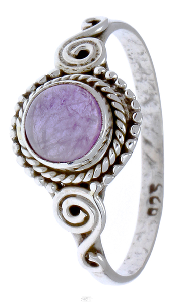 Silberringe Amethyst Seile Spiralbögen Kreise Rund (345x600), Png Download