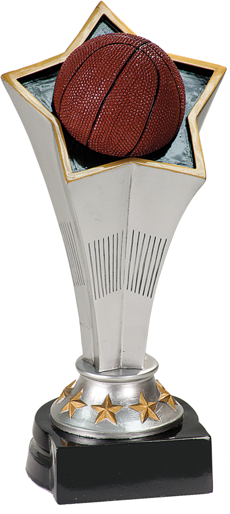Personalized 8 3/4" Basketball Rising Star Resin Trophy (1800x1800), Png Download