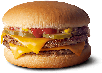 Double Cheeseburger - Mcdonalds Burger (380x380), Png Download