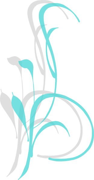 Coral And Mint Green Swirl Clip Art - Mint Green Swirls Png (312x597), Png Download