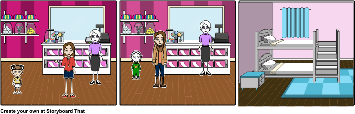 Tienda De Dulces - Cartoon (1164x385), Png Download