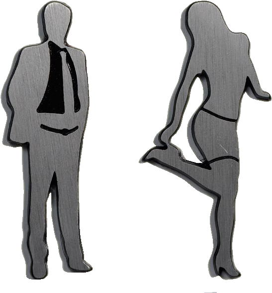 Placa Silueta Elegante Mujer - Woman (900x603), Png Download