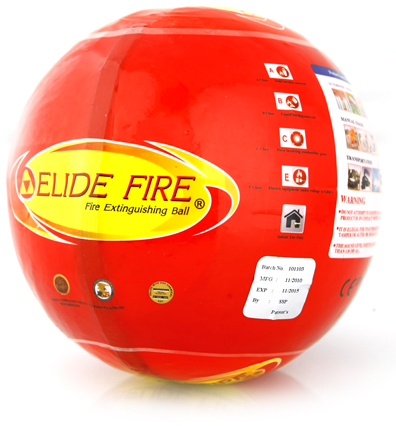 Introducing Elide Fire Ball - Fire Extinguisher Ball Png (395x435), Png Download