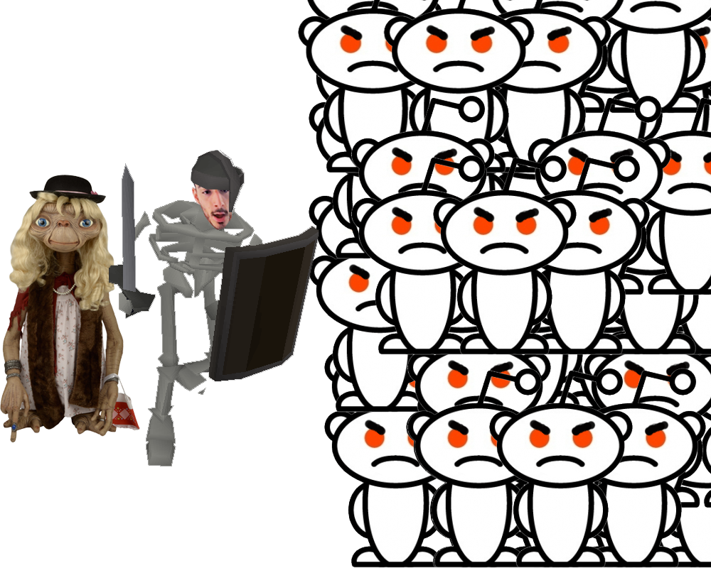 Autistic Cuck Skeleton Paul Denino Defends His Blowjob - E.t. Stunt Puppet Replica Dress Up E.t. (1000x800), Png Download