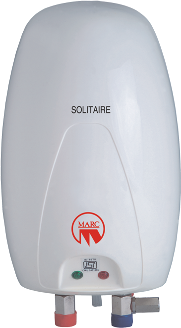 Electric Water Heater Png Clipart - Marc Solitaire Instant Electric Water Heater (white) (400x694), Png Download