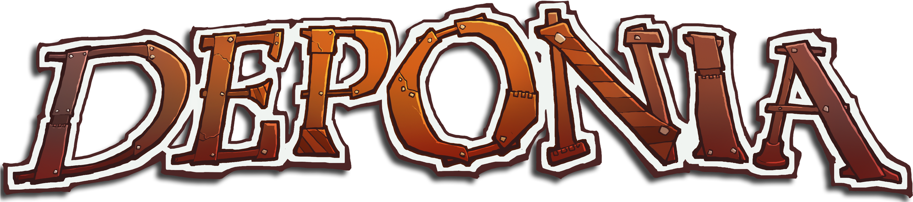 Deponia-logo - Deponia Title (3140x699), Png Download