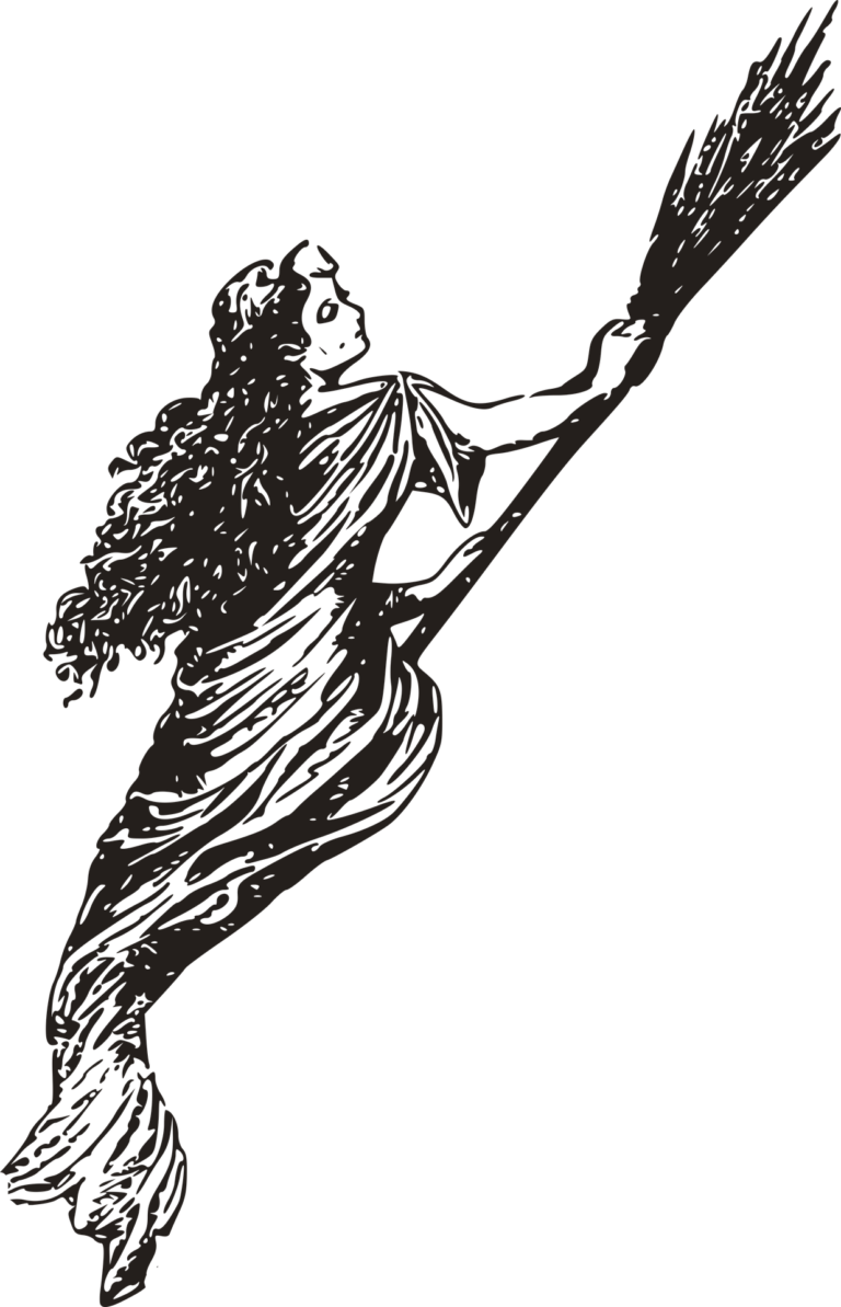 Witch 1651375 1920 - Witch Broom Illustration (768x1193), Png Download