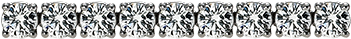 This Classic 4-prong Round Diamond Line Bracelet Is - Pattern (405x405), Png Download
