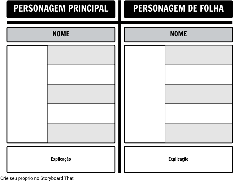 Molde Da Folha - Example Character Foils (843x640), Png Download