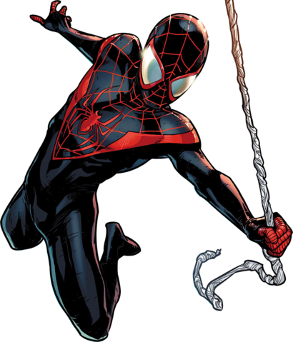 Spider Man Miles Morales - Miles Morales Spiderman Drawing (410x479), Png Download