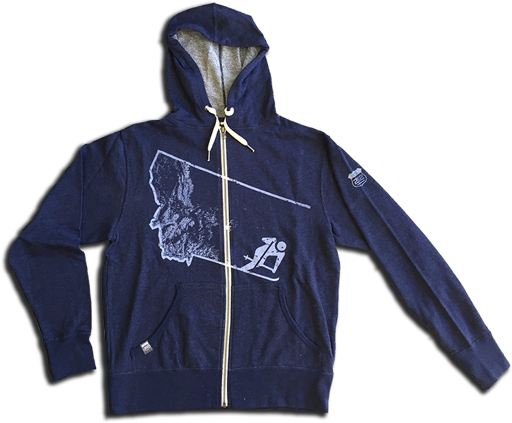 Ski Montana Full Zip Hoodie (800x800), Png Download