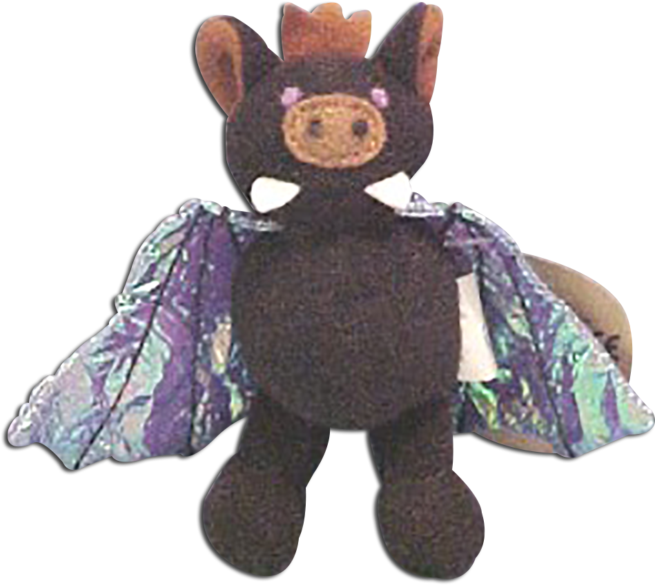 Bat Collectibles Gifts And Toys - Bat Stuffed Animal Transparent (1000x924), Png Download