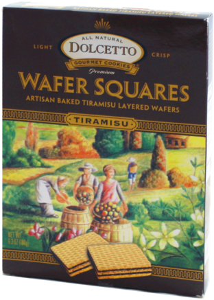 Dolcetto Wafers, Tiramisu - Dolcetto Wafers - Tiramisu Flavor - 6.3 Oz Size - 1 (390x480), Png Download