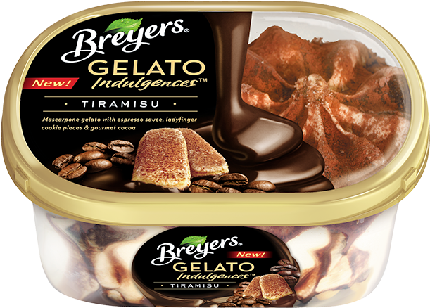 Celebrate - Breyers Gelato Indulgences, Cappuccino - 28.5 Fl Oz (620x445), Png Download
