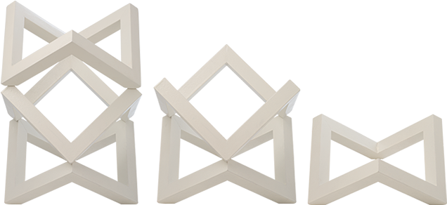 Riser, White Wood, Stackable - White (700x700), Png Download