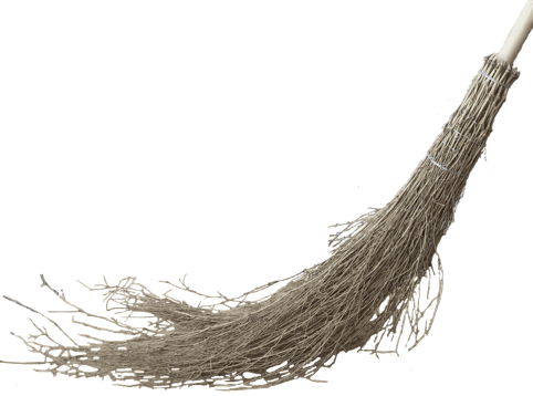 Bamboo Broom - Corn Broom - Heather Broom - Road Sweeping - Escombra De Bruc (482x358), Png Download