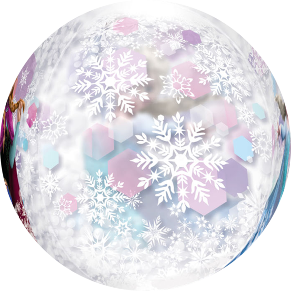 Frozen Elsa & Ana Clear Bubble - 16" Disney Frozen Orbz Mylar Balloon - Mylar Balloons (600x600), Png Download