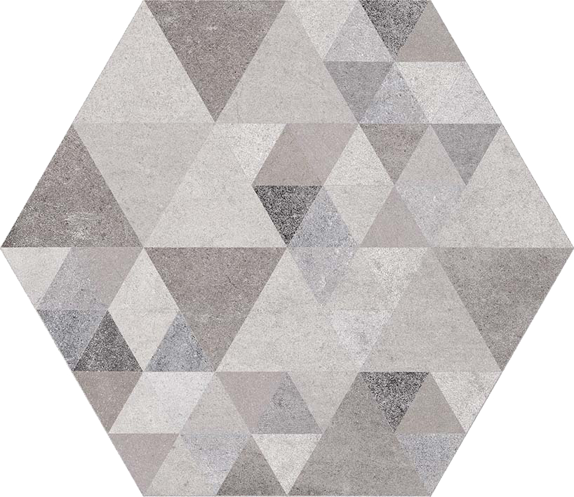 Hexágono Benenden Sombra 23x26,6 - Vives Laverton Hexagono Benenden Sombra (818x708), Png Download